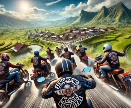 Serunya Touring Motor Komunitas